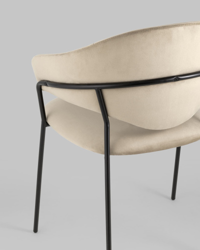 Стул Алексис велюр капучино. Фото №8