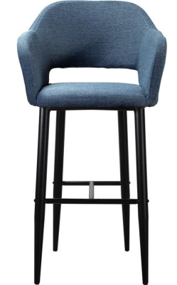 Кресло барное Oscar Сканди БлюАрт/Черный фото Кресло барное Oscar Сканди БлюАрт/Черный. Фото №4