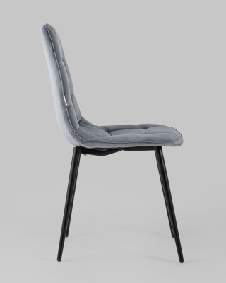 Стул Тейлор велюр серый. Фото