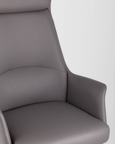 Кресло руководителя TopChairs Viking серое. Фото №9