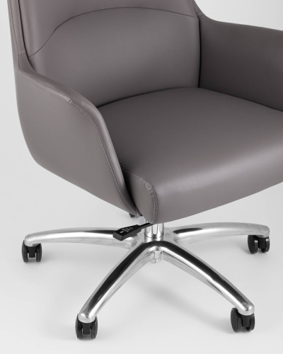 Кресло руководителя TopChairs Viking серое. Фото №10