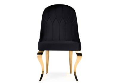 Стул на металлокаркасе Gustav black / gold. Фото №2
