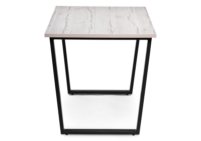 Стол деревянный Лота Лофт 120 25 мм юта / матовый черный. Фото