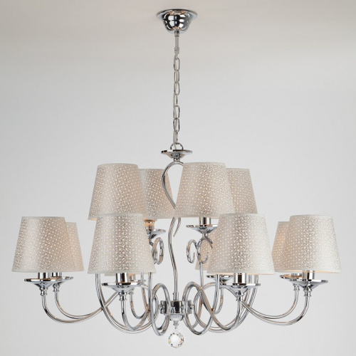 Подвесная люстра Eurosvet Fresa 70068/12 хром. Фото №2