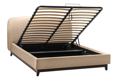 Кровать с ортопедическим основанием и ящиком 1.8 Сканди Лайт_Беж фото Кровать с ортопедическим основанием и ящиком 1.8 Сканди Лайт_Беж. Фото