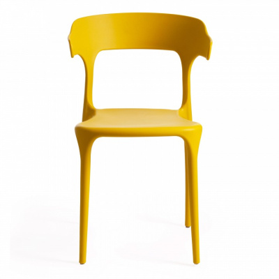 Стул TON (mod. PP-106) пластик, 50 х 50 х 76 см, желтый 037 (поставляется по 4 шт). Фото