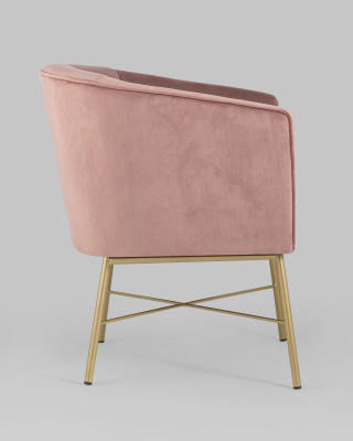 Кресло Шале велюр розовый. Фото