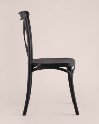 Стул Кроссбэк пластиковый черный. Фото