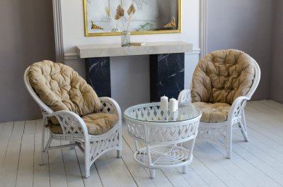 Комплект Черчилль с 2-х местным диваном, цвет: белый. Фото №5