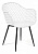 Стул DIEGO (mod. 8003) металл/пластик, 55х60х82,5 см, белый/черный (поставляется по 4 шт)