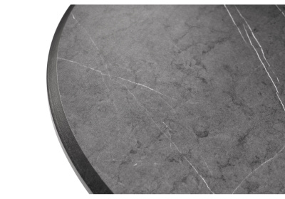 Стол деревянный Абилин 90 мрамор черный / черный матовый. Фото №5