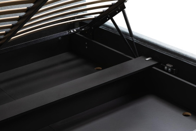 Кровать с ортопедическим основанием и ящиком Сканди 1.8 Грей фото Кровать с ортопедическим основанием и ящиком Сканди 1.8 Грей. Фото