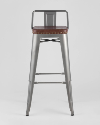 Стул барный TOLIX SOFT серебристый. Фото