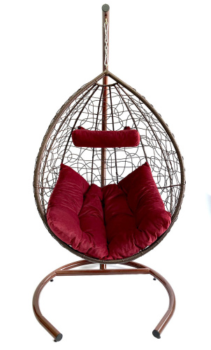 Подвесное кресло "КРИТ", цвет: коричневый. Фото №7