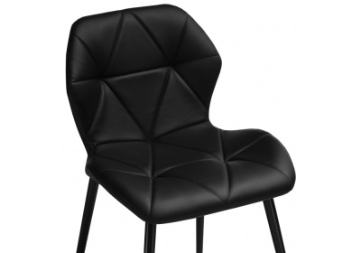 Стул Вальд экокожа черный / черный глянец. Фото №5