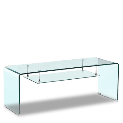 Тв тумба F008 прозрачная. Фото