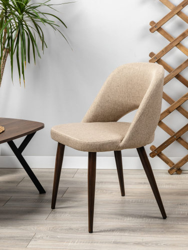 Кресло Lars Сканди Браун/Тёмный Орех. Фото №11