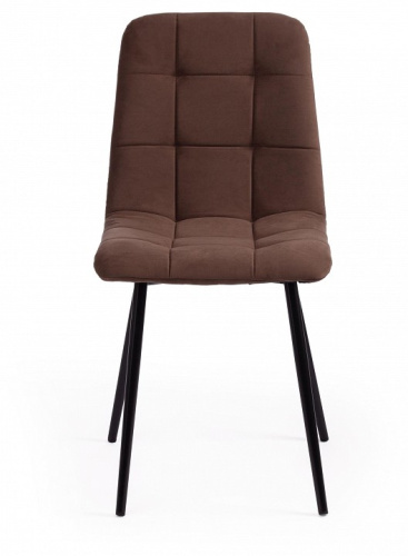 Стул CHILLY MAX  Велюр/металл , 45 х 59 х 88 см , коричневый 09/черный  (поставляется по 2 шт). Фото №2